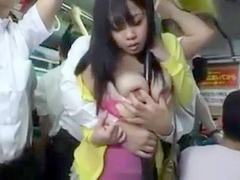 Japanese Poor Girl gets Fucked on Crowded Bus for Nippon Tokyo XXX