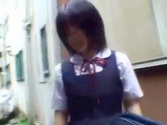 Japanese teen with nippon and tokyo gets double fucked in XXX alley by horny china guys.