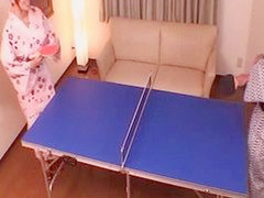 Nippon MILF Reiko Gets Horny with Pussy after Losing Ping Pong