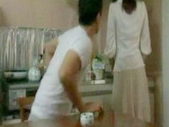 Fucking Nippon Housewife's Kitchen Conquest by Sexy Neighbor.